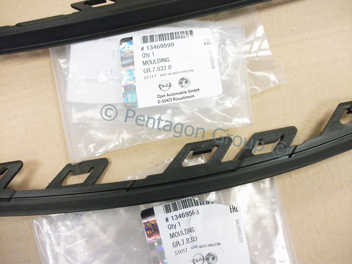 Genuine Vauxhall Astra K RH & LH Front Lower Bumper Moulding Trims 