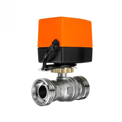 Juego de grifos de bola de motor FSA acero inoxidable 316 DN20 230V AC control de dirección tuerca medición - Imagen 3 de 7