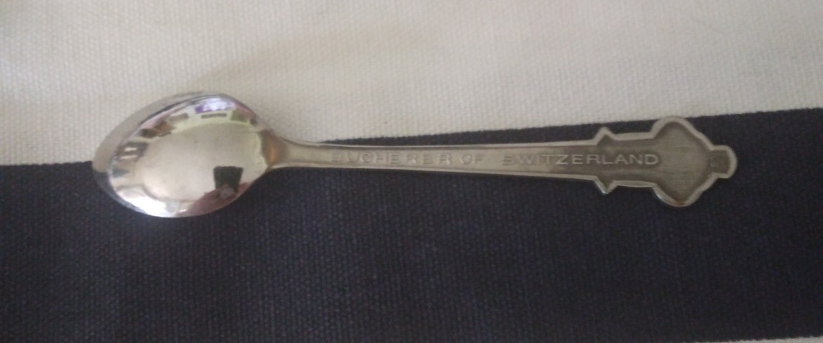 Vintage Rolex Watch Souvenir Spoon Bucherer St. Moritz Silver