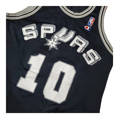 Vintage SAN ANTONIO SPURS Jersey Mens 40 Black White DENNIS RODMAN
