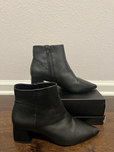 Alex Marie Womens Ankle Boots Black Leather Size 9,5 - Picture 2 of 5