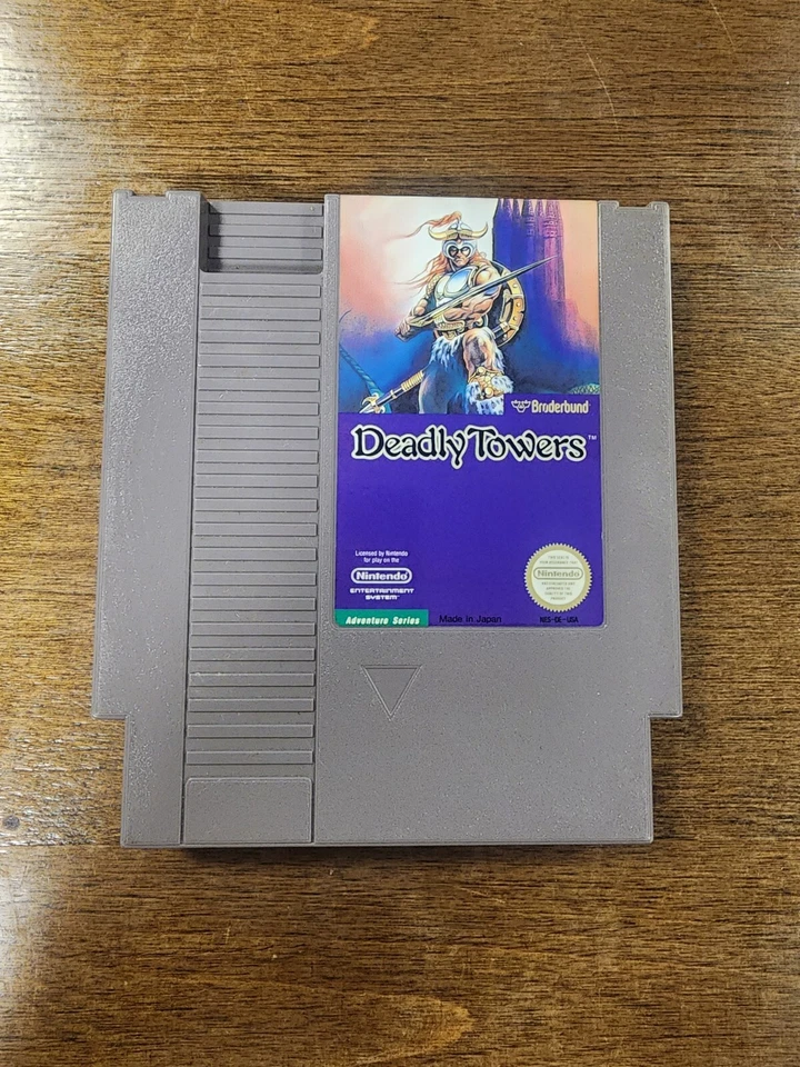 Deadly Towers (Nintendo Entertainment System, 1987) Genuine OEM Authentic - Image 2 of 4