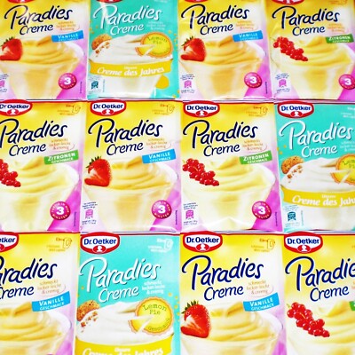 Oetker Paradies Creme 40 - 80 Milk Shake Portionen Vanille Zitrone 662.5g