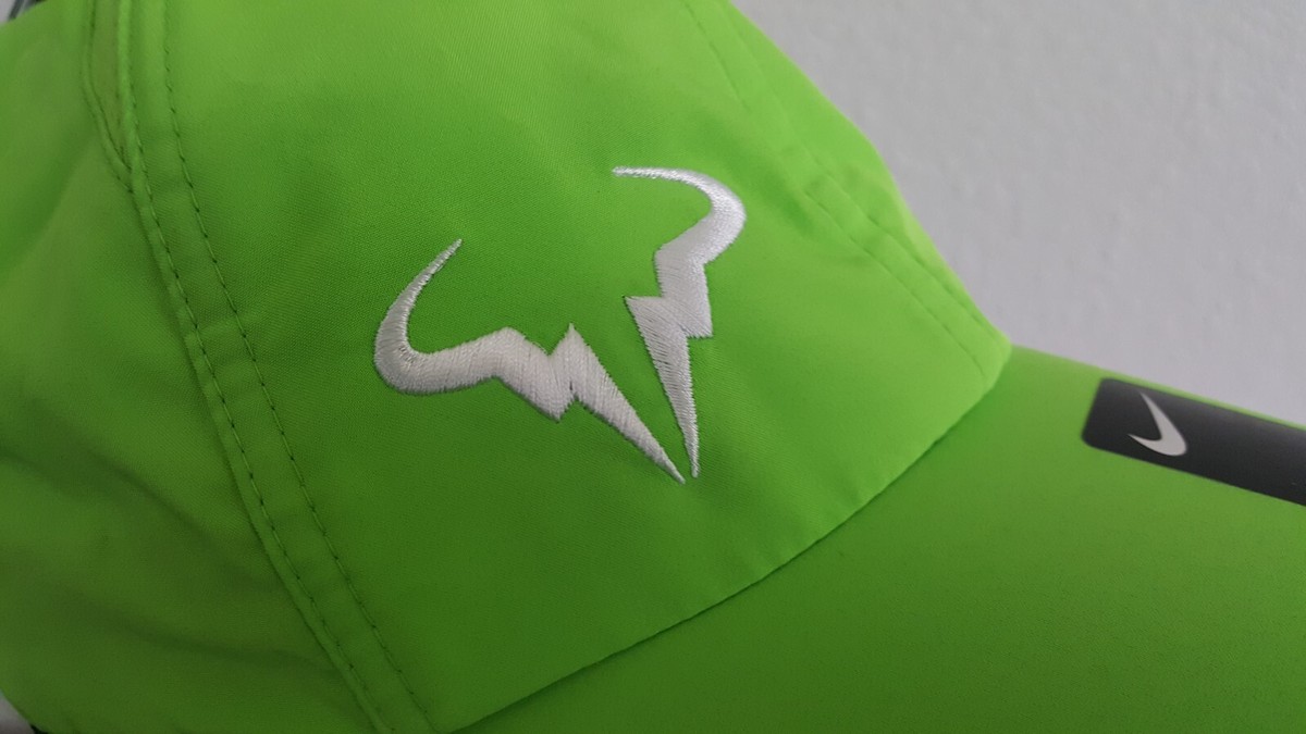 Rafael Nadal Bull Hat Cap Nike Tennis Lightweight Green Volt