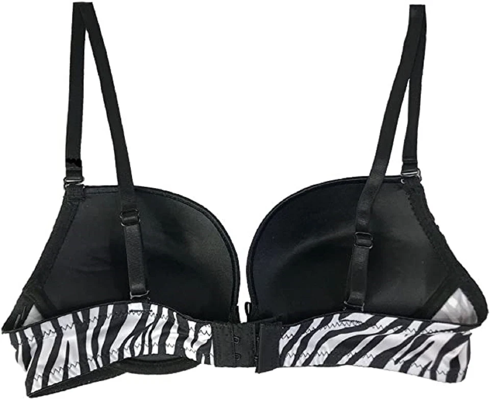 Бюстгальтер Rampage Intimates Demi Tuxedo Zebra Max пуш-ап погружение на косточках 500624 - Изображение 2 из 4