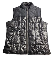 Coleman Quilted Puffer Vest Men's L Black Outdoor Camping Hunting Gorpcore