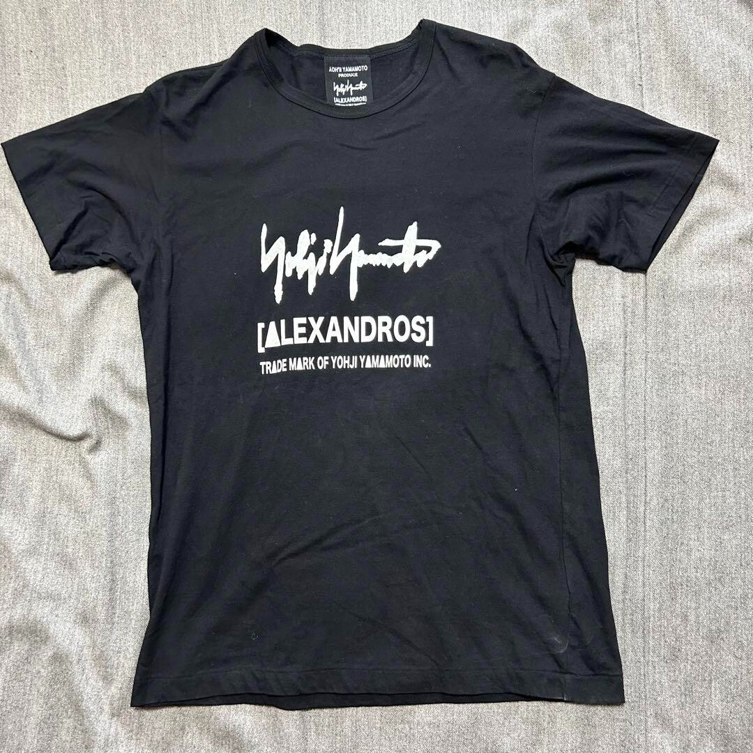 Yohji Yamamoto ALEXANDROS T-shirt Short sleeve Print Logo Men Size 