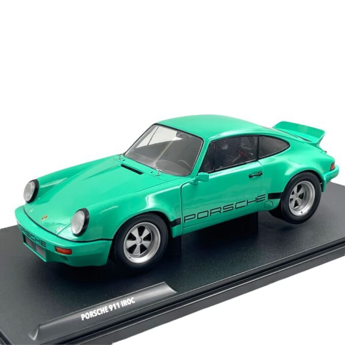 Modellino Auto Solido 1/18 Porsche 911 Iroc Mint Green 1974