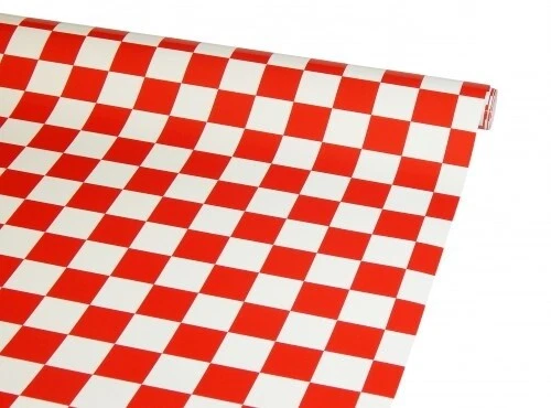 Bügelfolie kleine Karos 3x3 cm rot gelb - Bild 2 von 4