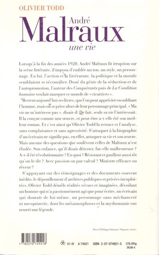 OLIVIER TODD ANDRE MALRAUX UNE VIE + PARIS POSTER GUIDE - Picture 2 of 2