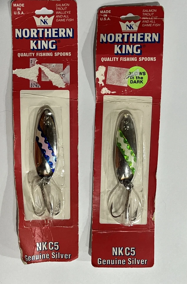 "Lote de 2 cucharas de pesca Northern King NK C5 2 1/2"" NUEVO EN STOCK" Foto 2 de 3