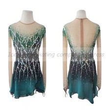 manufacturer store girls ice figure skating dress hand made