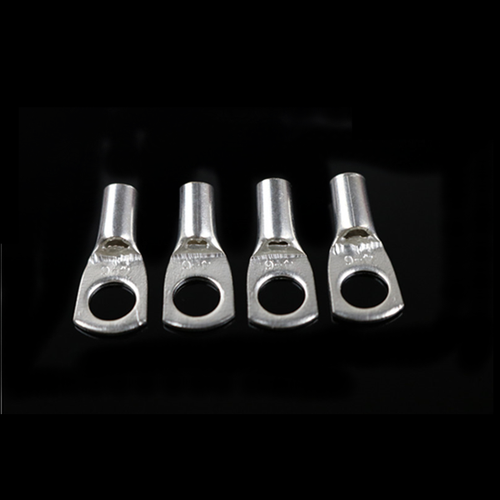 50PCS Wire Terminals 4mm Tinned Copper Lug Ring Wire Connectors Bare Terminals - Picture 3 of 4