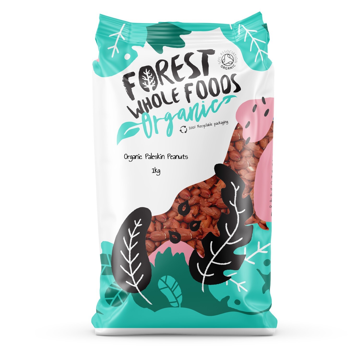 Organic Paleskin Peanuts 1kg - Forest Whole Foods