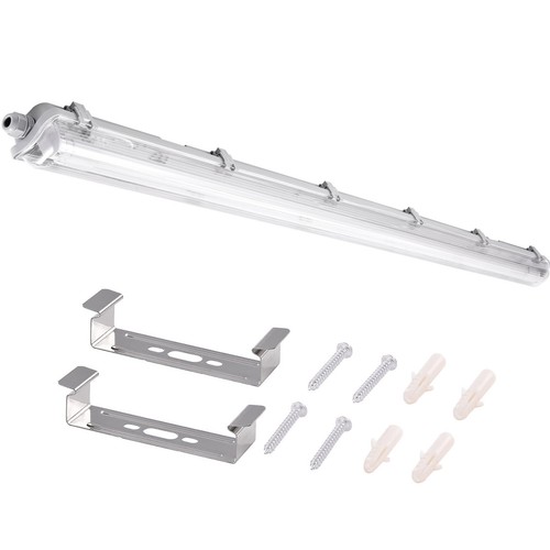 Lampada LED per ambienti umidi lampada per vasca cantina garage 60/120/150 cm incl. tubo T8 - Foto 20 di 23