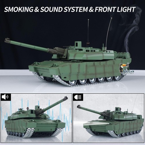 TD 1/16 RC Military Tank H2408 Leclerc Metal Gearbox Infrared BB Barrel Recoil - Picture 6 of 23
