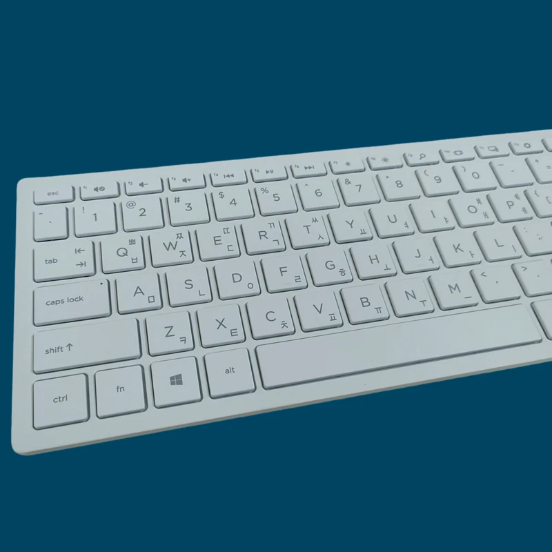 Korean layout white wireless combo keyboard and mouse for HP HSA-P003K HSA-P003M - Image 4 of 4