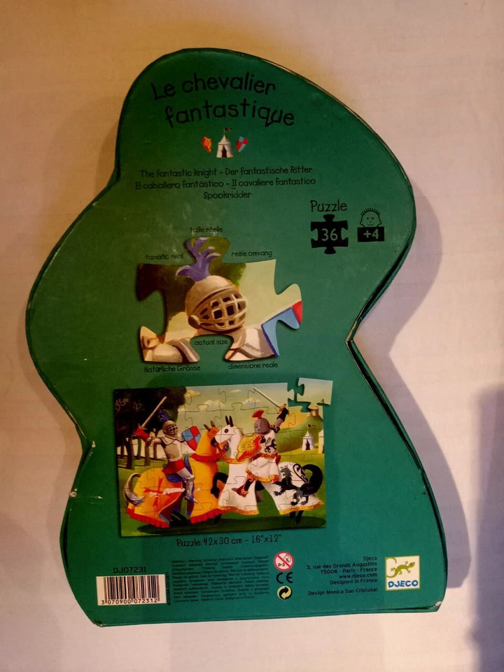 Djeco-Le Chevalier Fantastique, Gioco rompicapo puzzle cavaliere  - Immagine 3 di 3