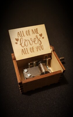 John Legend All of me Holz Spieluhr   personalisierbar