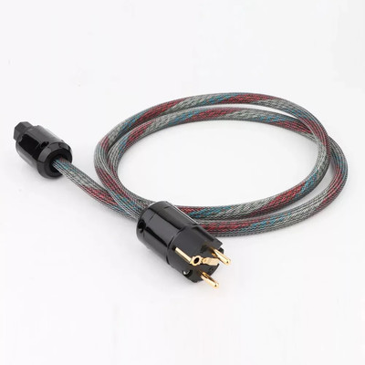 HIFI 8Kern Audio Netzkabel Kupfer vergoldet 2polig EU AC Audiophil Stromkabel