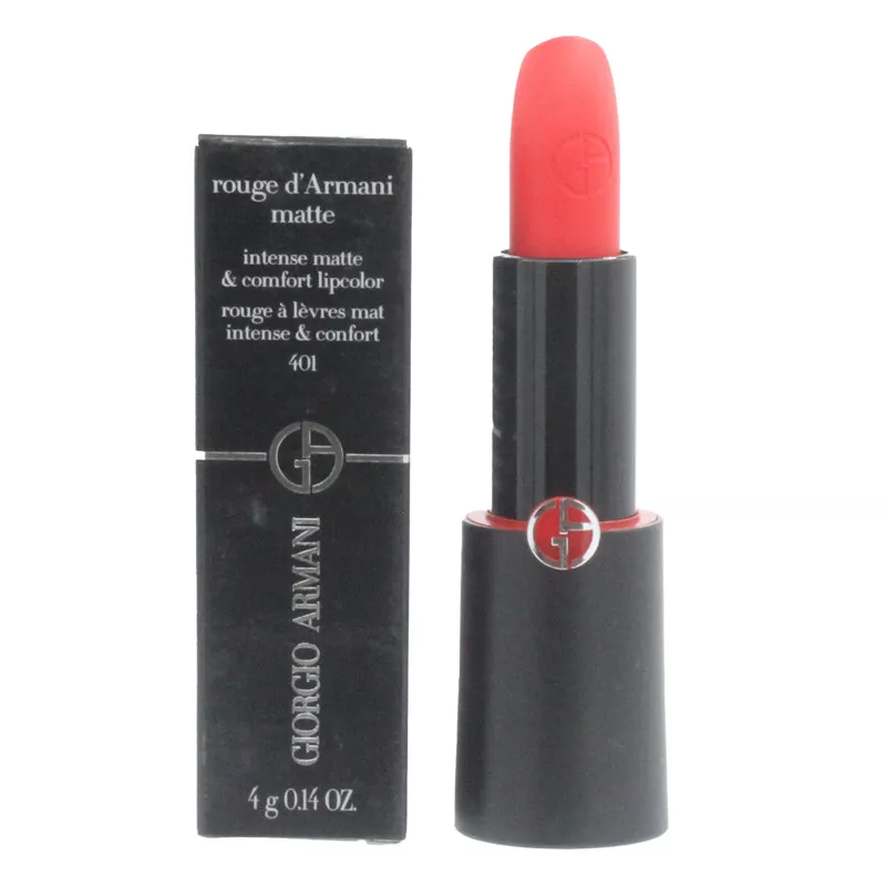 Giorgio Armani Red Lipstick Rouge D Armani Matte Red Fire 401 Lip