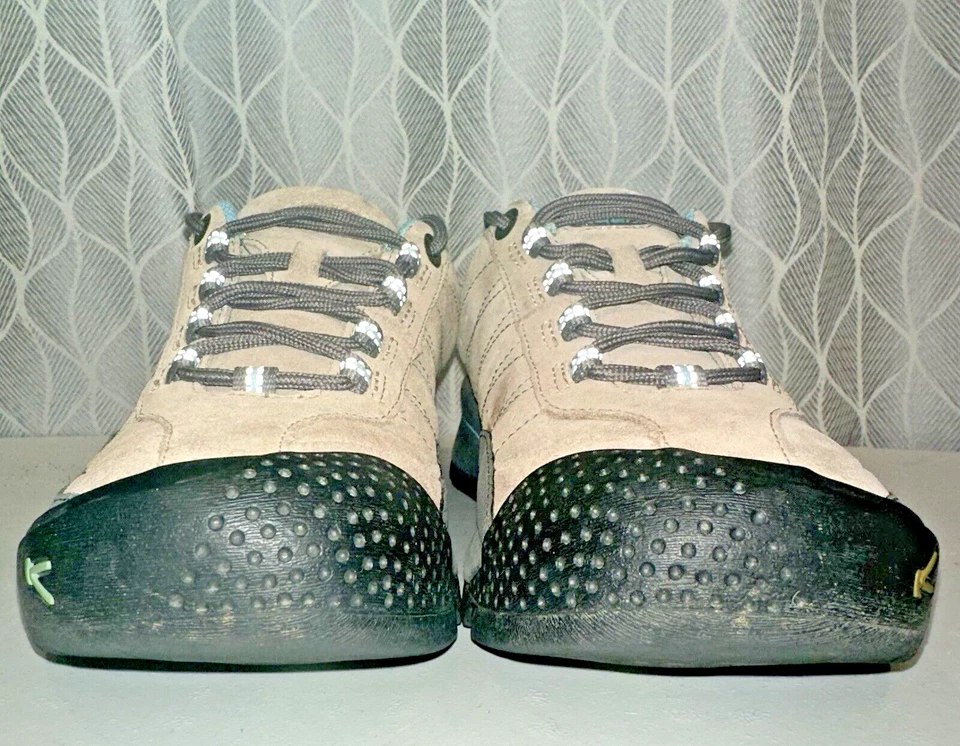 Zapatos de senderismo Keen Prisidio para mujer talla 9,5 marrón con ribete azul de cuero Foto 3 de 4