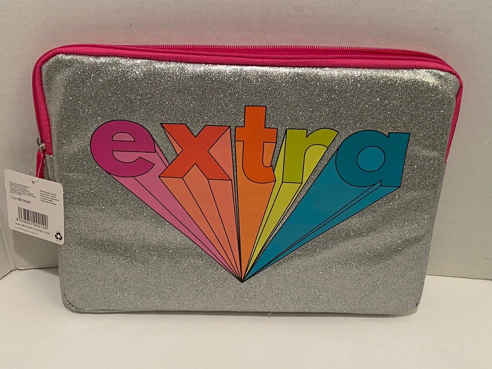 Estuche para portátil Yoobi 13" doodle y denim con parches Foto 2 de 4