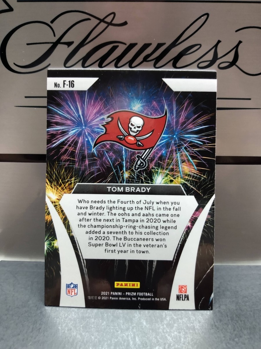 2021 Panini Prizm Tom Brady Fireworks sharp card #F-16 sharp