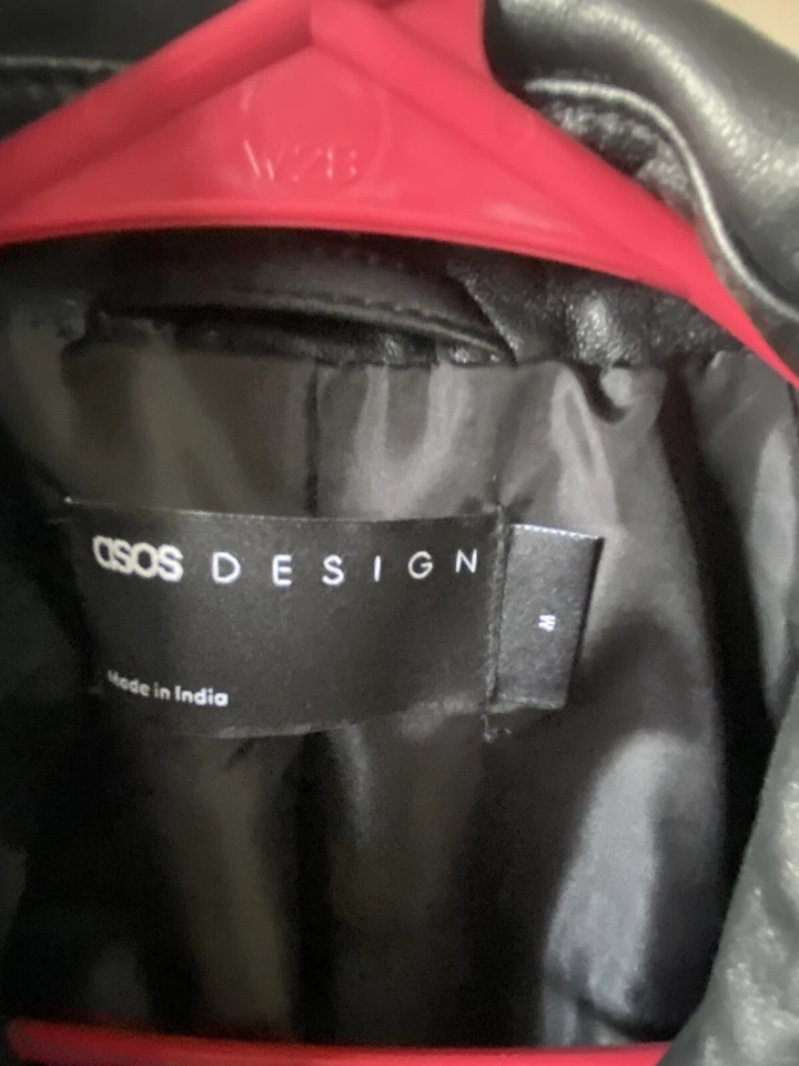 Asos Design Leather Jacket Men’s - Image 4 of 4