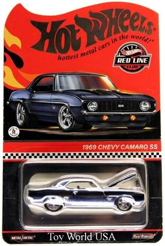 Mattel Hot Wheels RLC Chevrolet Camaro SS 1/64 Car - Blue (HNL21)
