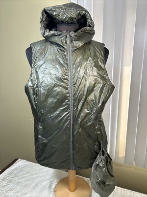 Gerry Down Vest Green Diamond Reversible Packable Unisex Women’s XXL Men’s  XL