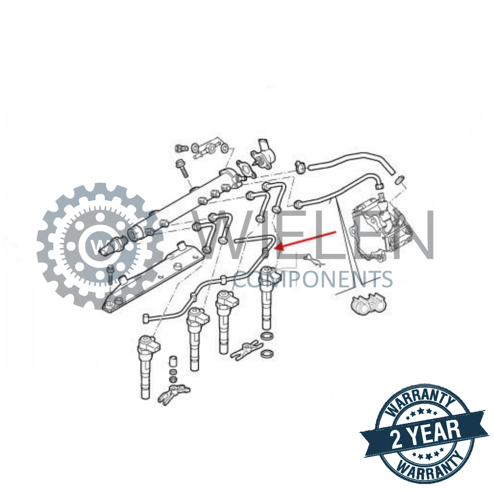 Tubo Alimentazione Carburante Per Iniettore Fiat Doblo 1.3 D Multijet – Compatibile OEM 51783277, In Poliammide