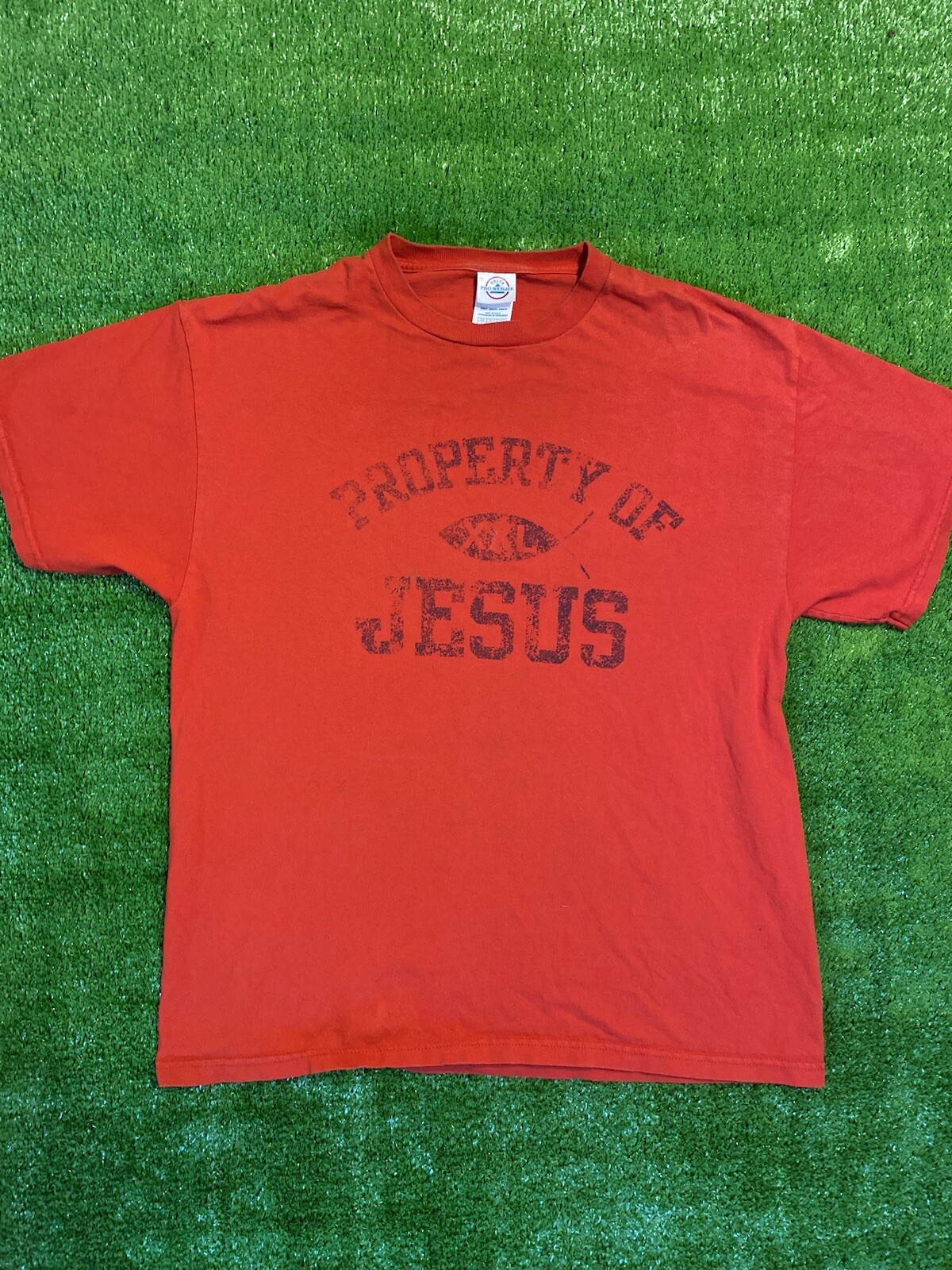 Vintage “property Of Jesus Christ” Tshirt Faded Mens… Gem