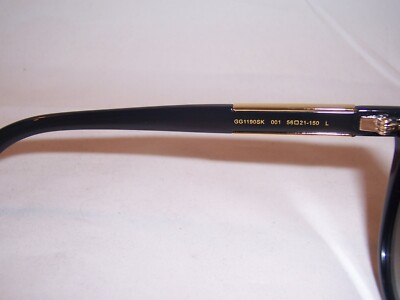 NEW GUCCI SUNGLASSES GG 1190SK 001 BLACK/GREY AUTHENTIC 1190