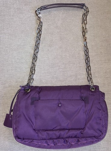 Bolso de Hombro PRADA Púrpura Nylon Cadena Bombardero, Bolso para Llaves y Polvo, BOLSO PRADA Púrpura - Imagen 4 de 13