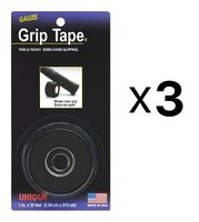 Unique Tennis Racquet Over Grip Gauze Tape-black-1 By 30 Ft-badminton (3-pack) on sale Unique Tennis Racquet Over Grip Gauze Tape-black-1 By 30 Ft-badminton (3-pack) on sale