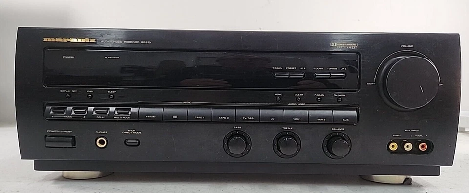 Marantz Receiver SR870 AV Surround Sound 5.1 Ch. w/After Market Remote Bundle - Image 2 of 4