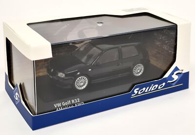 激レア Volkswagen Golf R32 未開封 1/43 Solido 1/43 Volkswagen Golf R32 4Motion MKIV AWD Black Diecast