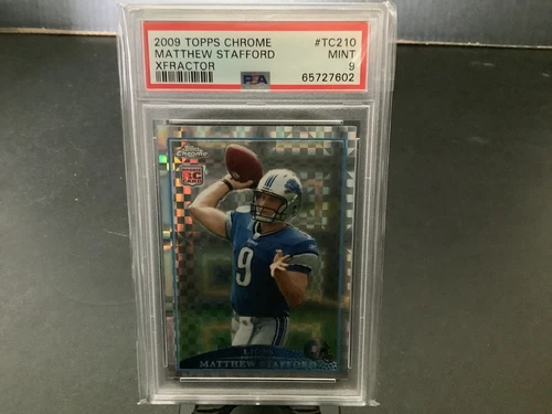 2009 TOPPS CHROME MATTHEW STAFFORD #TC210 XFRACTOR PSA 9