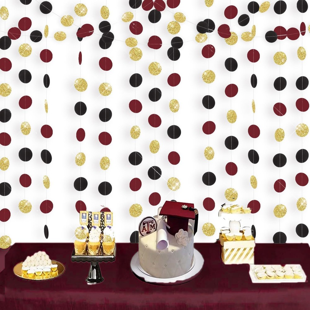 Graduation Decorations Maroon Gold 2024/Burgundy Burgundy Black Graduation Decorations Maroon Gold 2024/Burgundy Burgundy Black