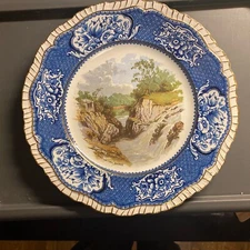 Antique Booths Plate The Heritage near Dunkeld Victoria Pattern Gold trim