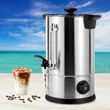 8L Catering Hot Water Boiler Tea Urn Coffee Commercial Electric Stainless Steel