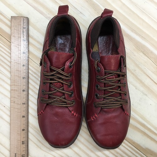 Born Shoes Womens 6 M Althea Casual Sneakers Burgundy Leather Lace Up Low Top - Picture 9 of 18