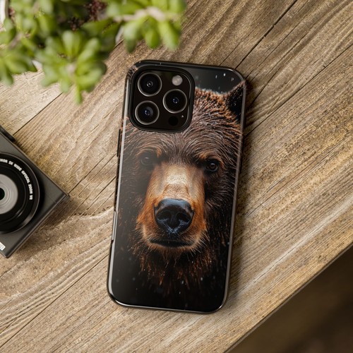 Brown Grizzly Bear Rain - Phone Ink Cover Case for iPhone, Galaxy, Pixel - 第 13/281 張圖片