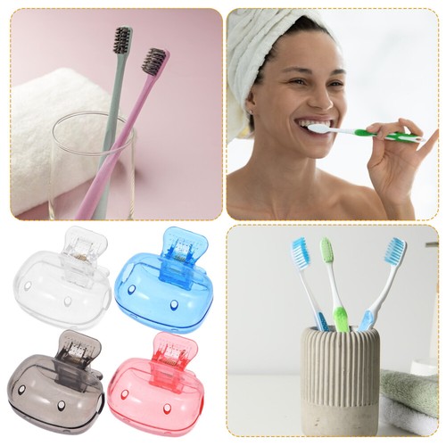 4 Pcs Toothbrush Protective Cap Travel Head Replacement Small Dust Caps - 第 6/12 張圖片