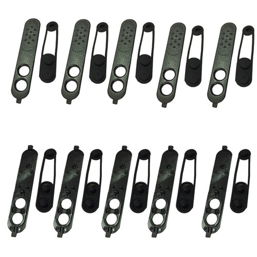 10 Piezas Bisel PTT Goma Y Botón Para Motorola XIR C1200 C2660 C2620 DEP250 - Imagen 1 de 3