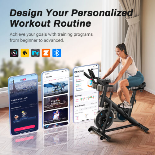 MERACH S26 Home Exercise Bike Quiet Stationary Indoor Cycling Bike Workout Body - Picture 3 of 8
