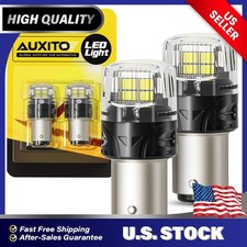 Auxito 2x 1157 Led Bulbs Daytime Reversing Turn Running Signal White Drl Lamp