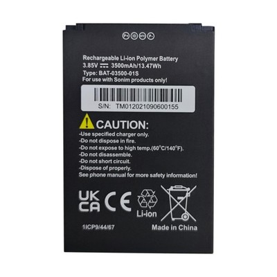 For Sonim XP5 Plus XP5900 Replacement Battery BAT-03500-01S 3.85V 3500mAh