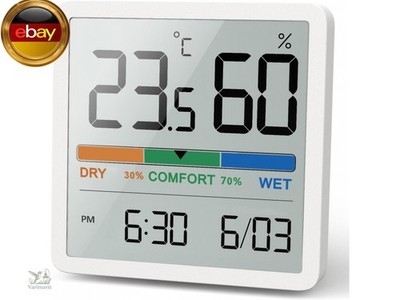 NOKLEAD Digitales Thermo-Hygrometer, Tragbares Thermometer Hygrometer Innen mit